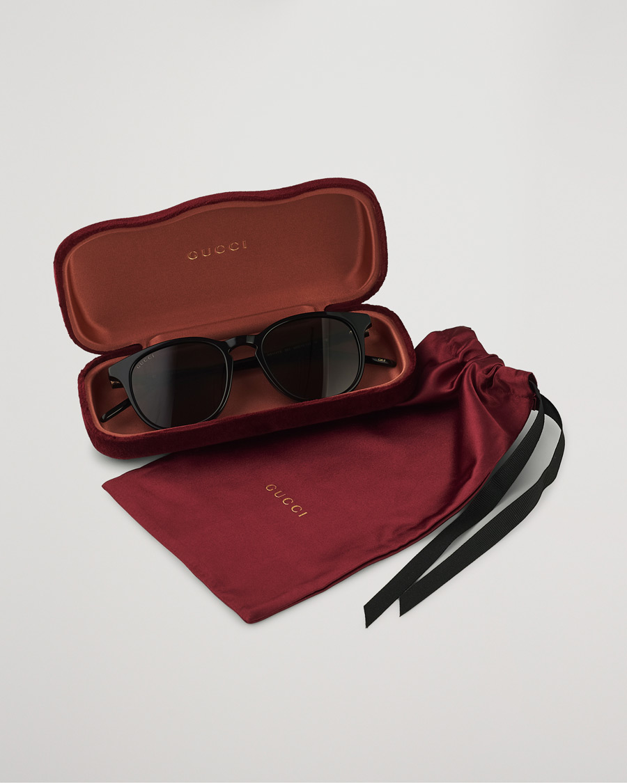Herre | Gucci GG1157S Sunglasses Black/Grey | Gucci | GG1157S Sunglasses Black/Grey