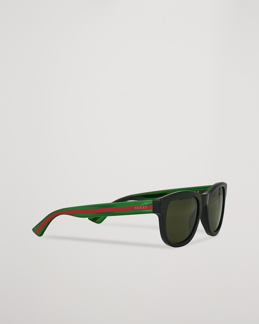 Skeptisk Tilladelse Solskoldning Gucci GG0003SN Sunglasses Black/Green - CareOfCarl.dk