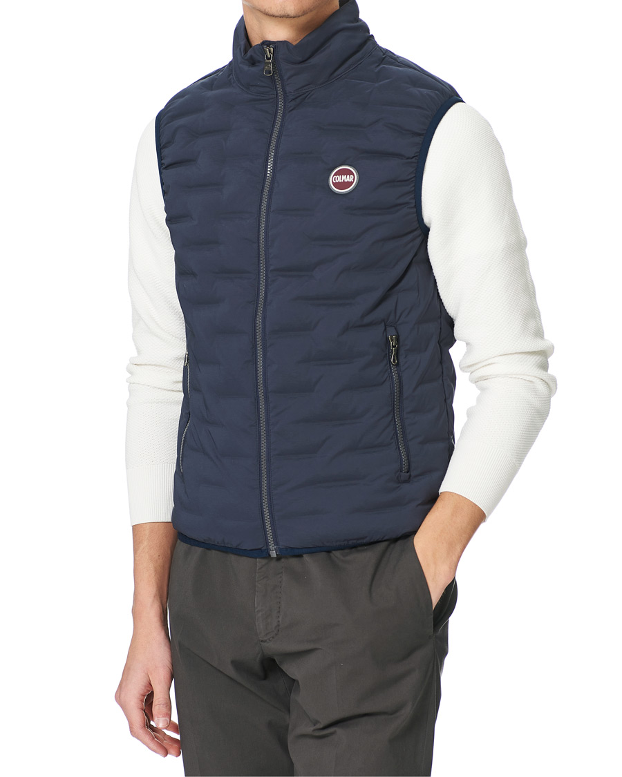 Herre | Jakker | Colmar | Lightweight Square Vest Navy