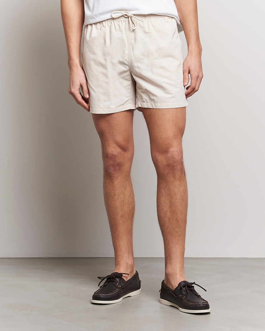 Men | Swimwear | Colorful Standard | Classic Organic Swim Shorts Ivory White