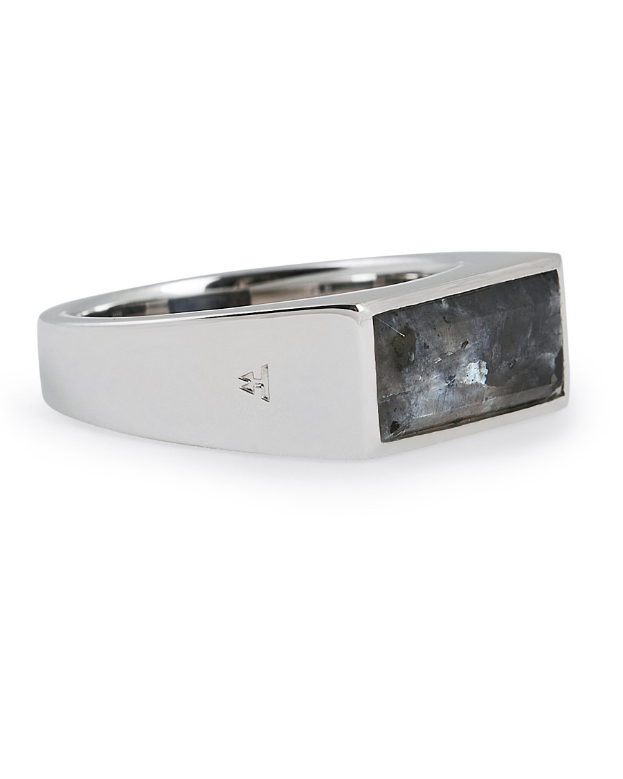 Herre | Tom Wood Peaky Ring Larvikite Silver | Tom Wood | Peaky Ring Larvikite Silver
