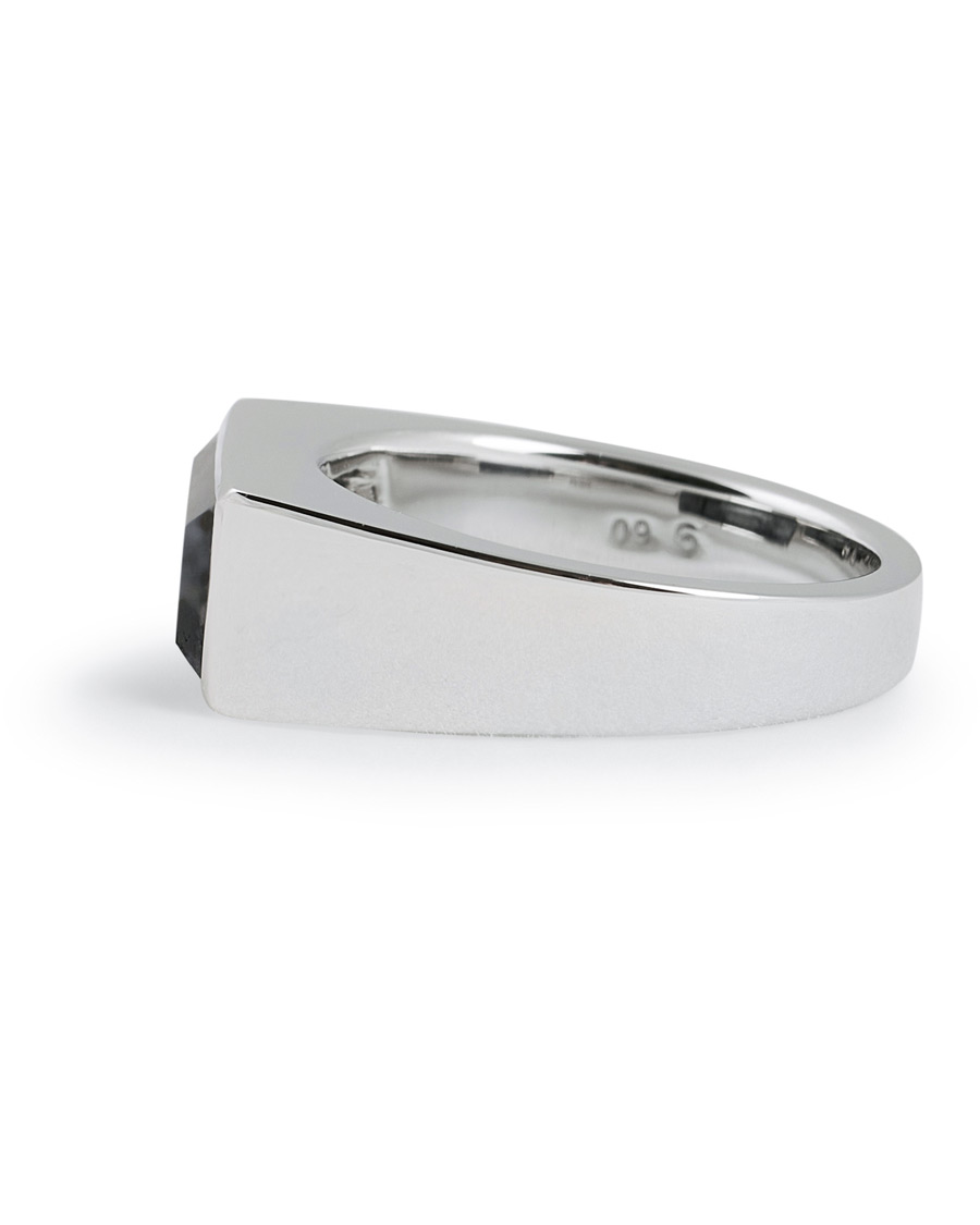 Herre | Tom Wood Peaky Ring Larvikite Silver | Tom Wood | Peaky Ring Larvikite Silver