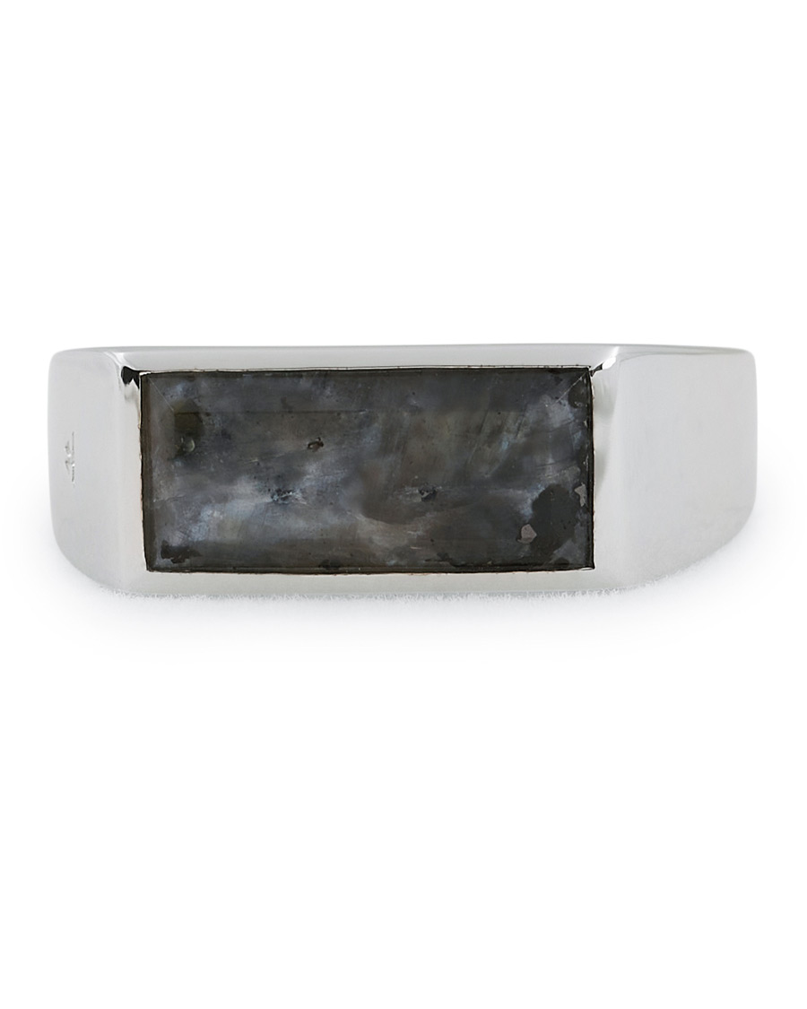Herre | Tom Wood Peaky Ring Larvikite Silver | Tom Wood | Peaky Ring Larvikite Silver