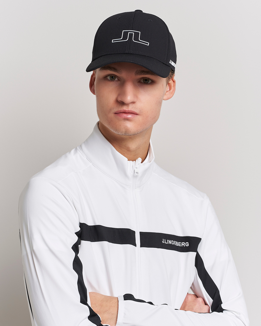 Herre | Tilbehør | J.Lindeberg | Caden Golf Cap Black