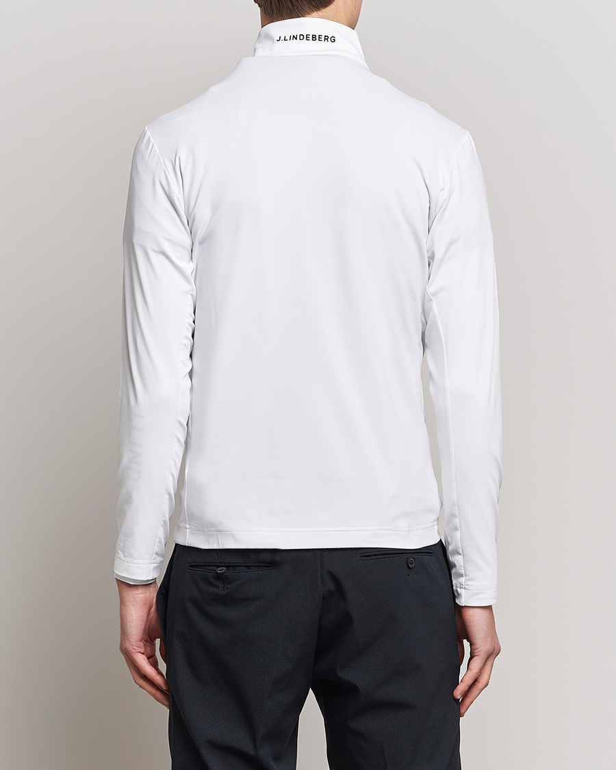 Herre | Trøjer | J.Lindeberg | Luke Jersey Half Zip White