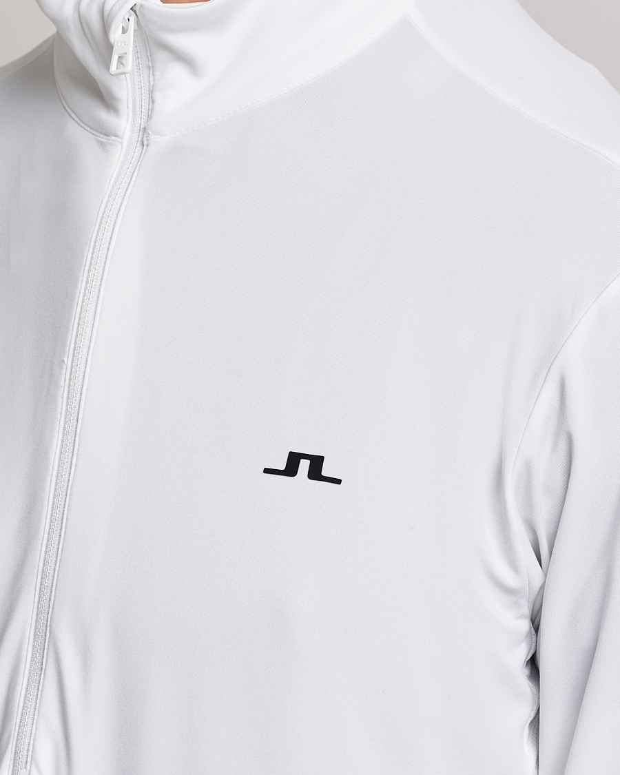 Herre | Trøjer | J.Lindeberg | Luke Jersey Half Zip White