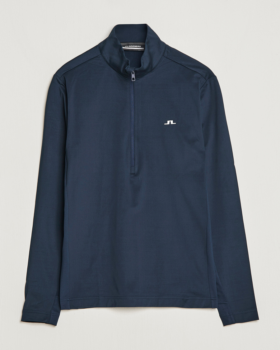 Herre | Trøjer | J.Lindeberg | Luke Jersey Half Zip Navy