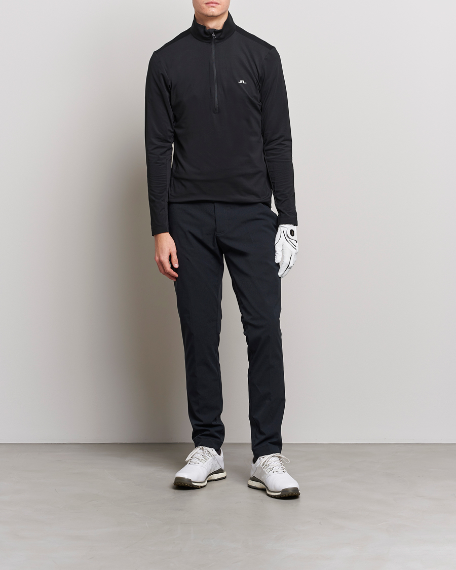Herre | Trøjer | J.Lindeberg | Luke Jersey Half Zip Black