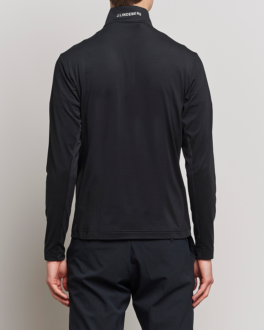 Herre | Trøjer | J.Lindeberg | Luke Jersey Half Zip Black