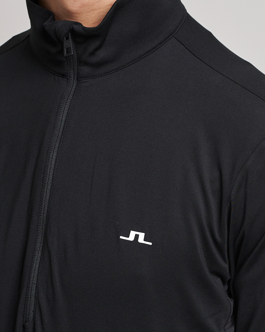 Herre | Trøjer | J.Lindeberg | Luke Jersey Half Zip Black