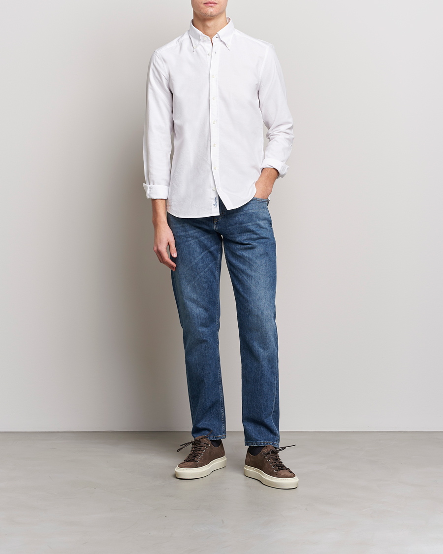 Herre | Skjorter | Stenströms | Slimline Oxford Shirt White
