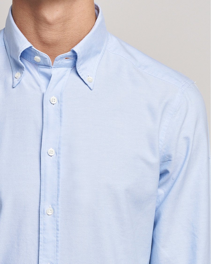 Herre | Skjorter | Stenströms | Slimline Oxford Shirt Light Blue