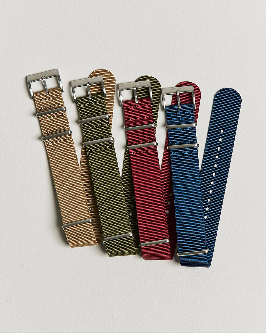 Herre | Urremme | UNIMATIC | Heritage Nato Steel 22mm Strap Set Multi