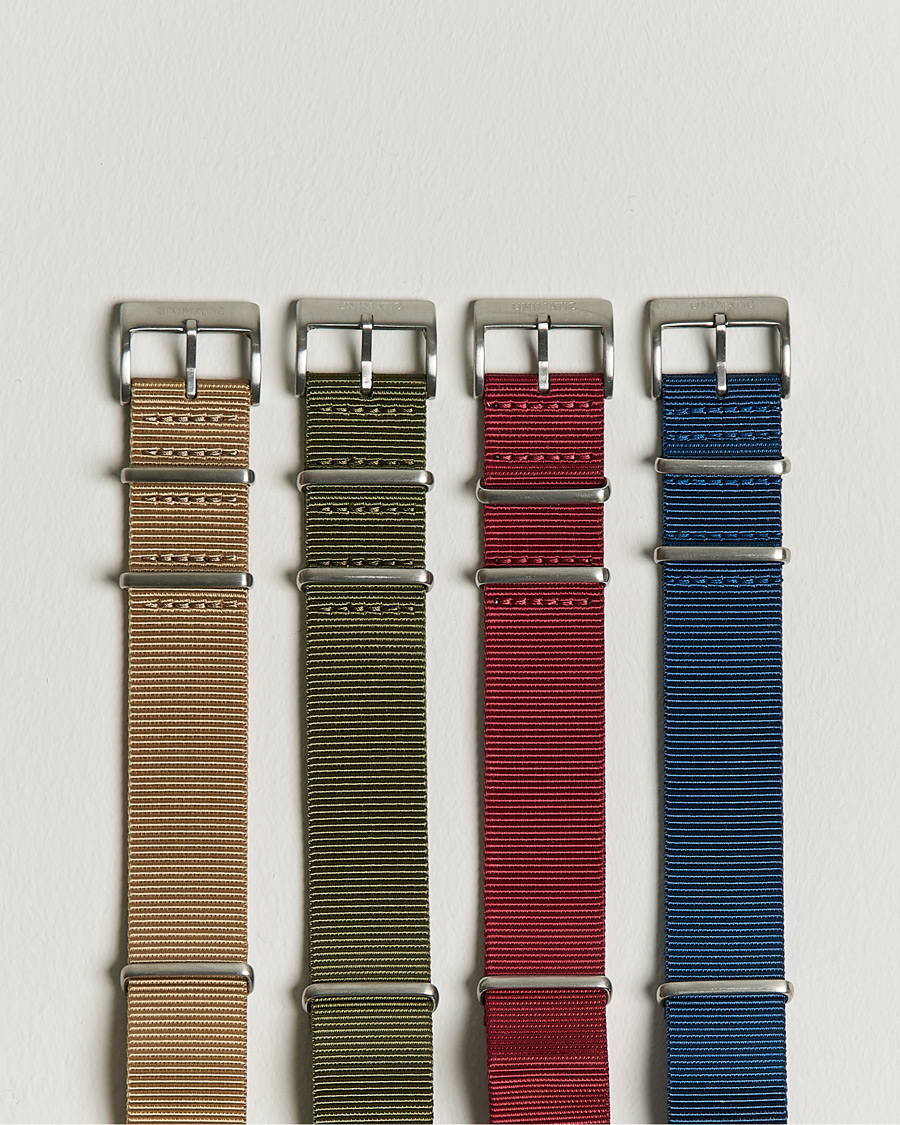Herre | Urremme | UNIMATIC | Heritage Nato Steel 22mm Strap Set Multi