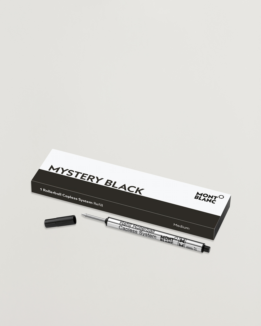 Herre | Penne | Montblanc | 1 Rollerball M Capless System Refill Mystery Black