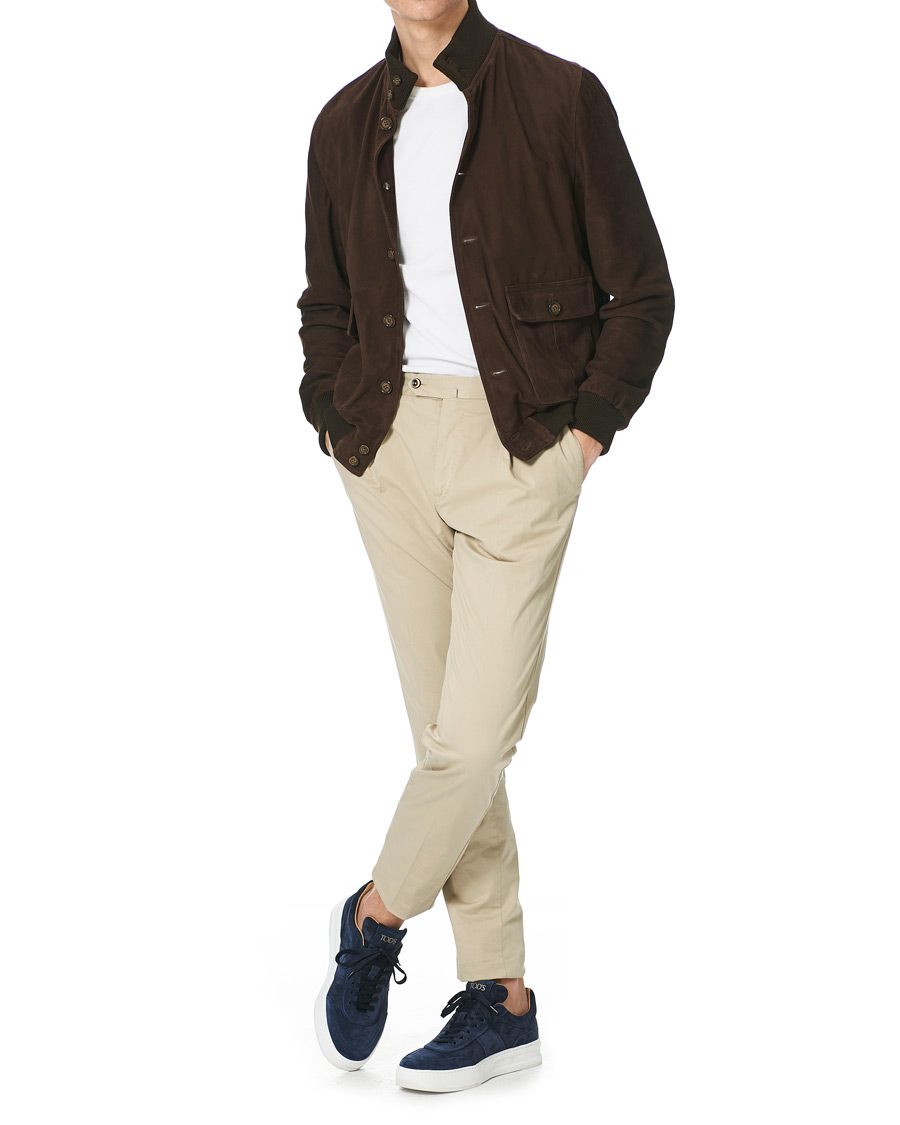 Herre | Tod's Cassetta Alta Sneaker Navy Suede | Tod's | Cassetta Alta Sneaker Navy Suede