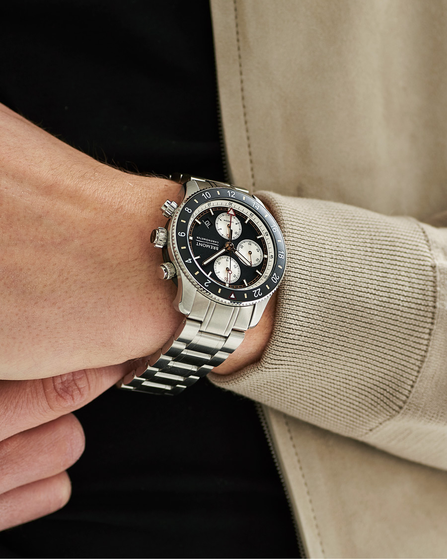 Herre | Fine watches | Bremont | Supermarine Chronograph 43mm Black Dial