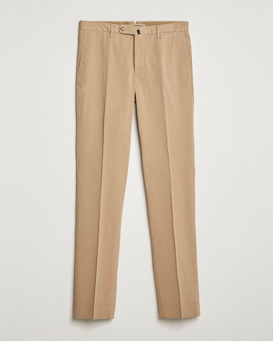 Herre | Bukser | Incotex | Regular Fit Comfort Chinos Beige