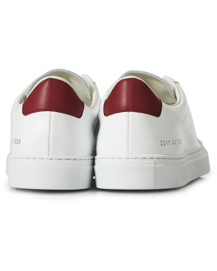 Herre | Common Projects Retro Low Sneaker White/Red | Common Projects | Retro Low Sneaker White/Red