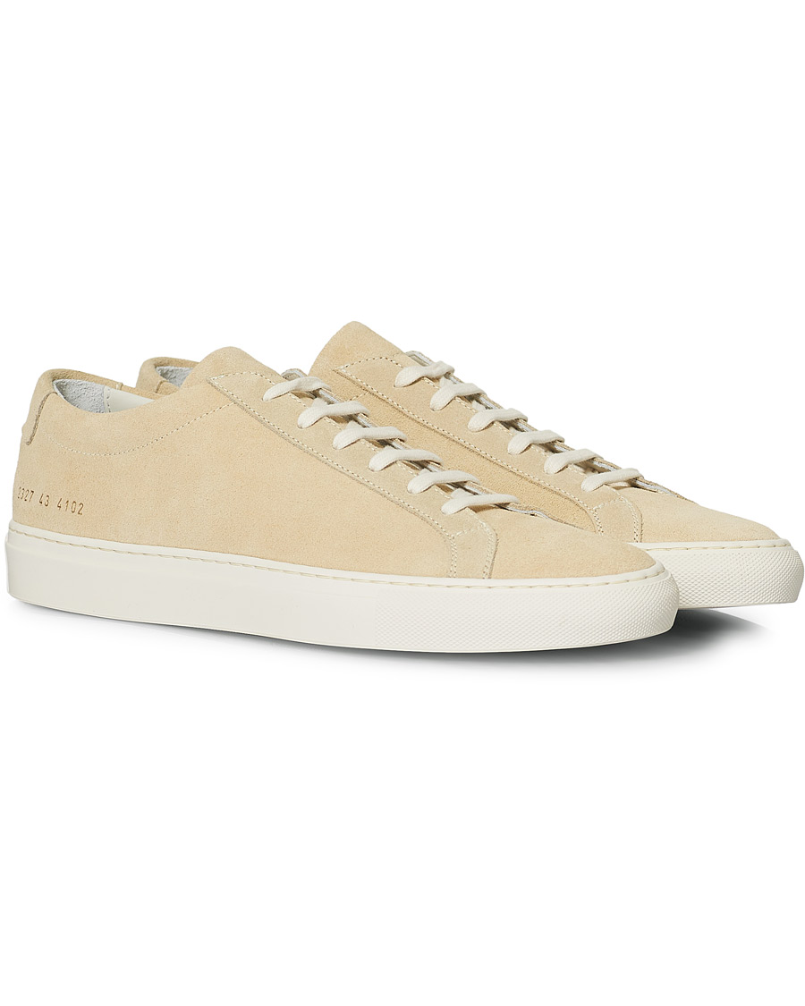 Herre | Common Projects Achilles Low Suede Sneaker Off White | Common Projects | Achilles Low Suede Sneaker Off White