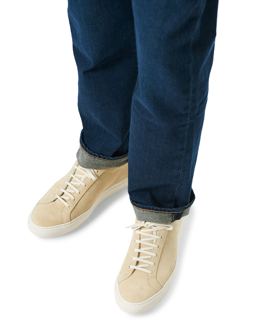 Herre | Common Projects Achilles Low Suede Sneaker Off White | Common Projects | Achilles Low Suede Sneaker Off White