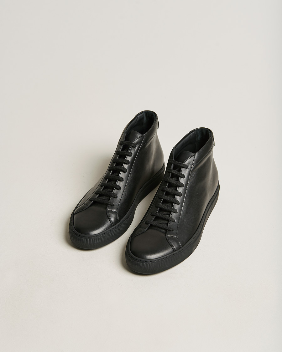 Herre | Sorte sneakers | Common Projects | Original Achilles Leather High Sneaker Black