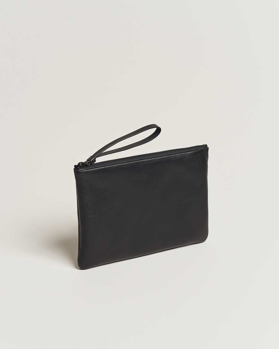 Herre | Contemporary Creators | Common Projects | Medium Flat Nappa Leather Pouch Black