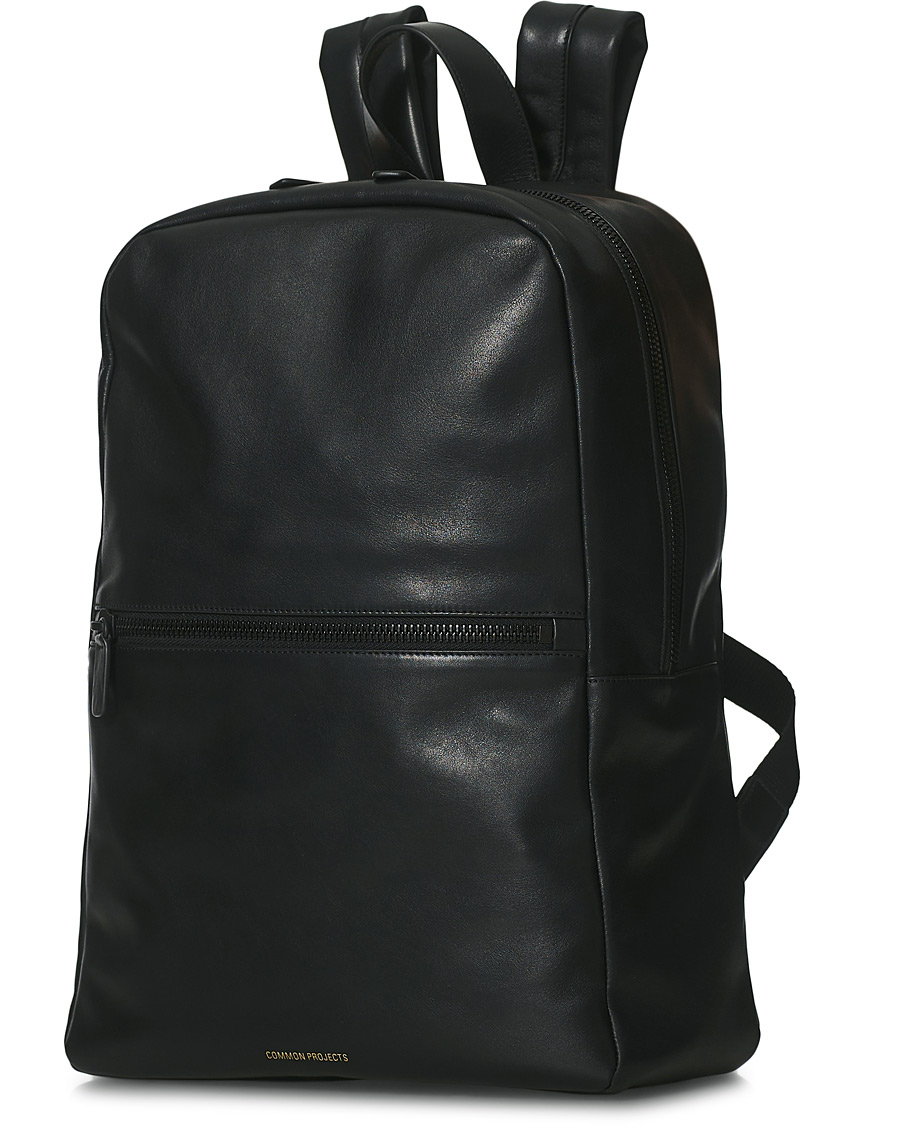 Herre | Common Projects Pebbled Nappa Leather Backpack Black | Common Projects | Pebbled Nappa Leather Backpack Black