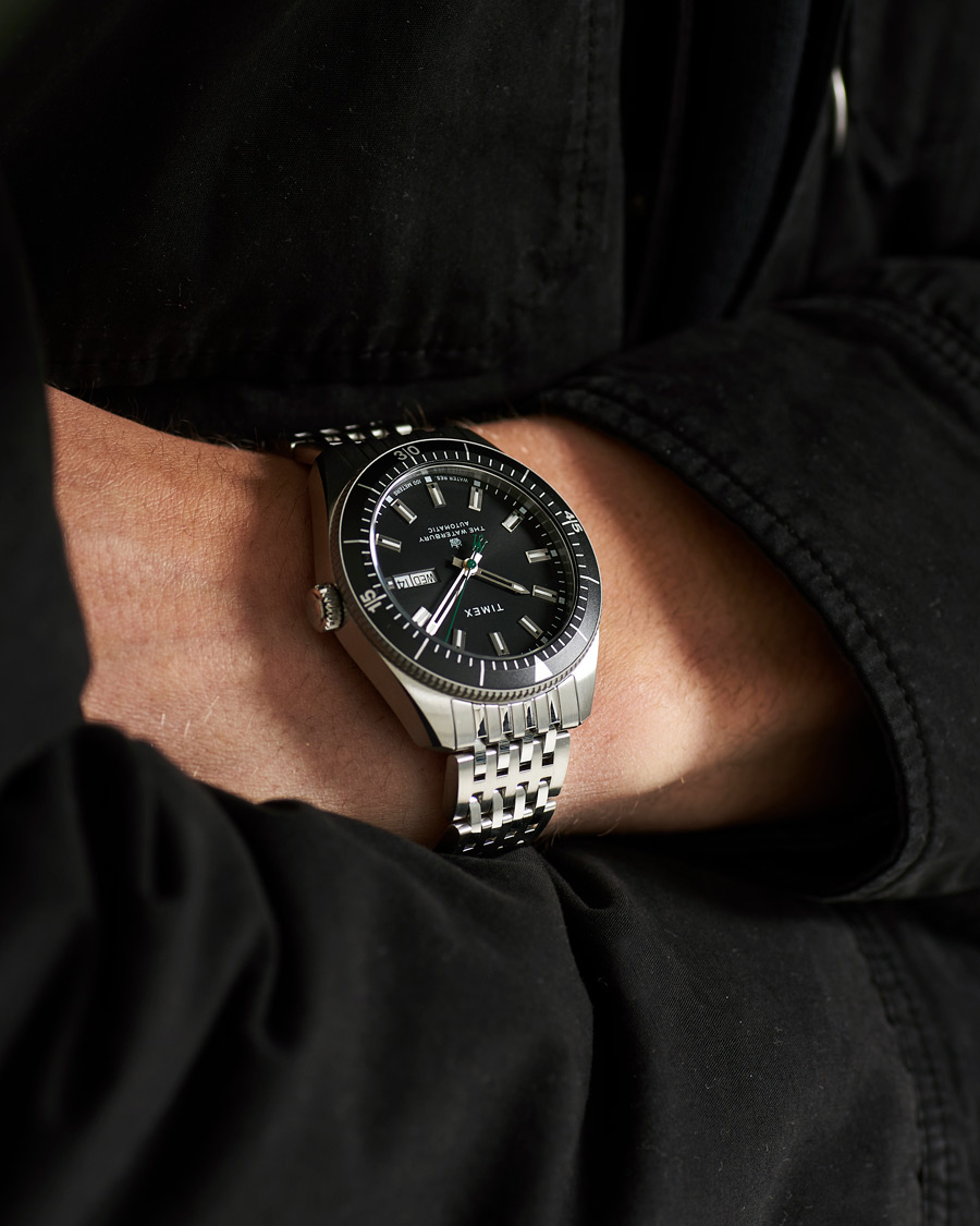 Herre | Timex Waterbury Diver Automatic 40mm Steel/Black Dial | Timex | Waterbury Diver Automatic 40mm Steel/Black Dial