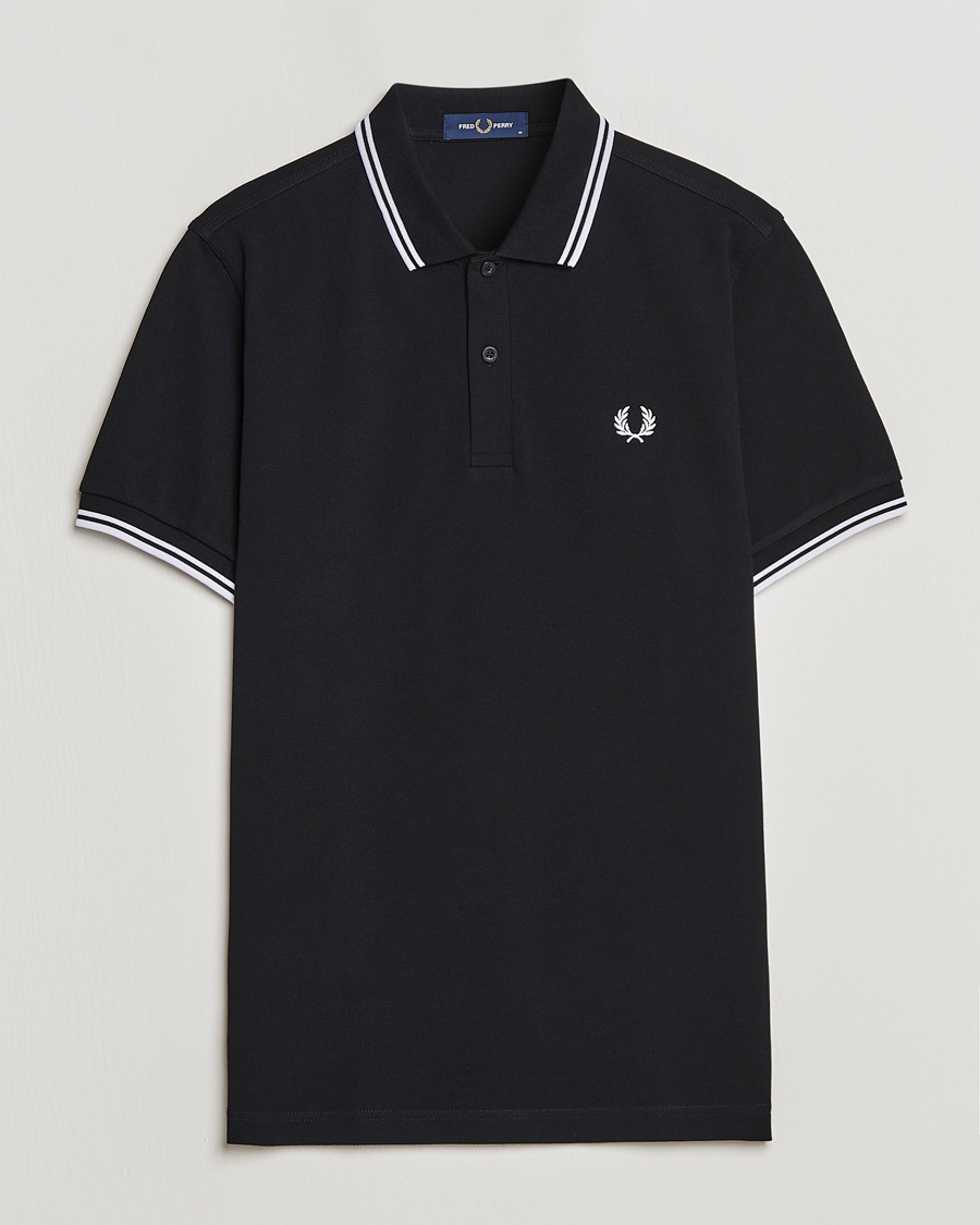 Herre | Polotrøjer | Fred Perry | Twin Tipped Polo Shirt Black