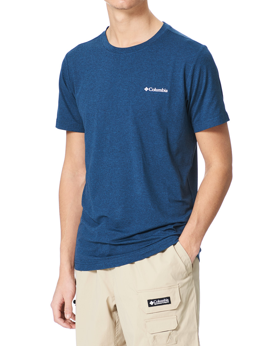 Herre | T-Shirts | Columbia | Tech Trail Graphic Tee Collegiate Navy