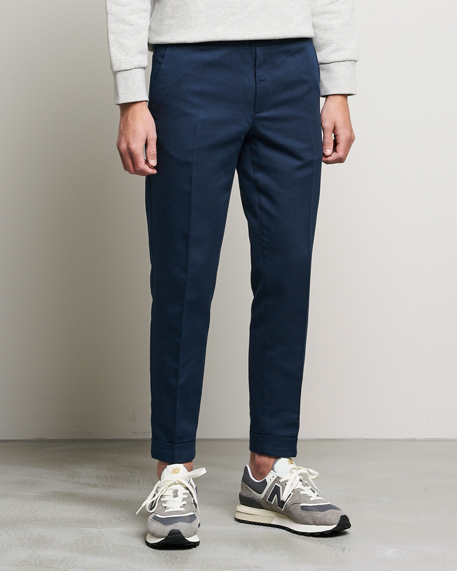 Herre | Bukser | Filippa K | Terry Linen Trousers Navy