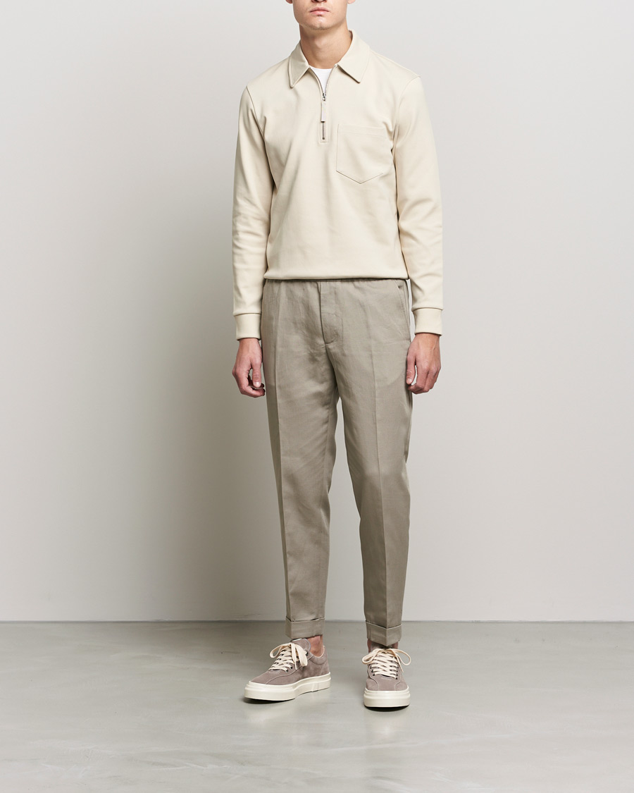 Herre | Bukser | Filippa K | Terry Linen Trousers Light Taupe