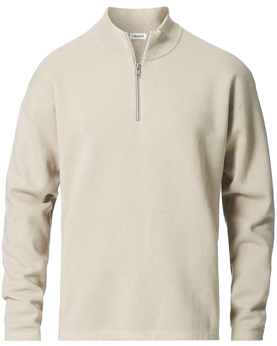 Herre | Trøjer | Filippa K | Ethan Sweater Grey Beige