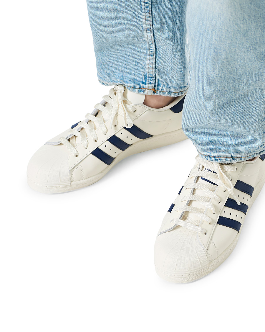 Herre | adidas Originals Superstar Sneaker Offwhite/Dark Bue | adidas Originals | Superstar Sneaker Offwhite/Dark Bue