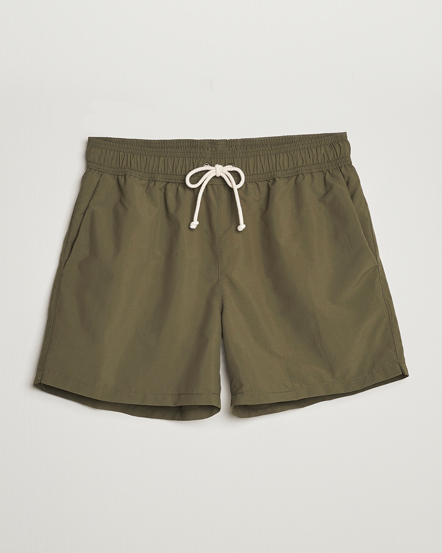 Herre | Badebukser | Ripa Ripa | Plain Swimshorts Olive Green