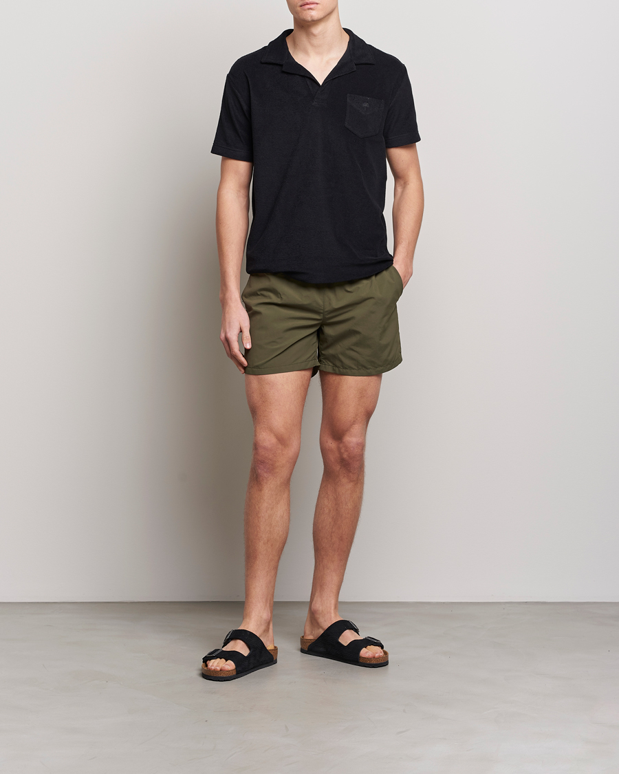 Herre | Badebukser | Ripa Ripa | Plain Swimshorts Olive Green