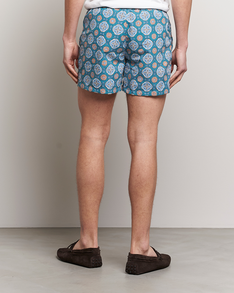 Herre | Badebukser | Ripa Ripa | Maestrale Printed Swimshorts Green/Blue