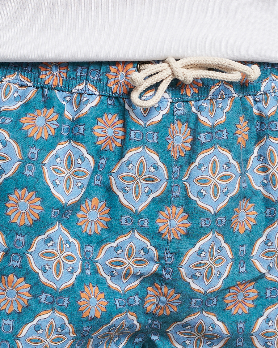 Herre | Badebukser | Ripa Ripa | Maestrale Printed Swimshorts Green/Blue