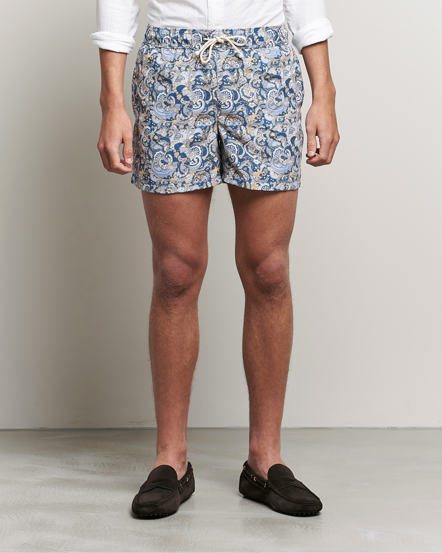 Herre | Badebukser | Ripa Ripa | Printed Swimshorts Blue/Light Blue