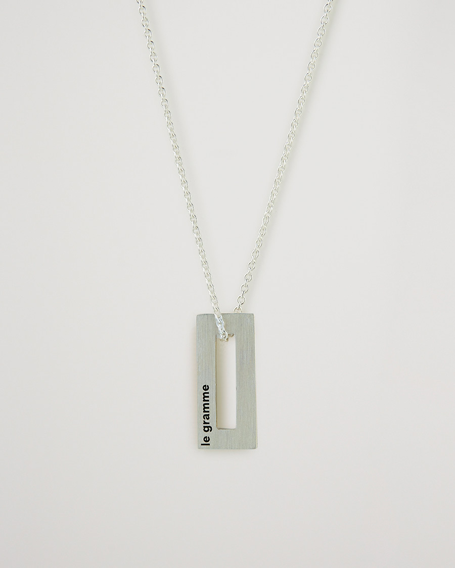 Herre | LE GRAMME Rectangular Necklace Le 1.5 Sterling Silver | LE GRAMME | Rectangular Necklace Le 1.5 Sterling Silver