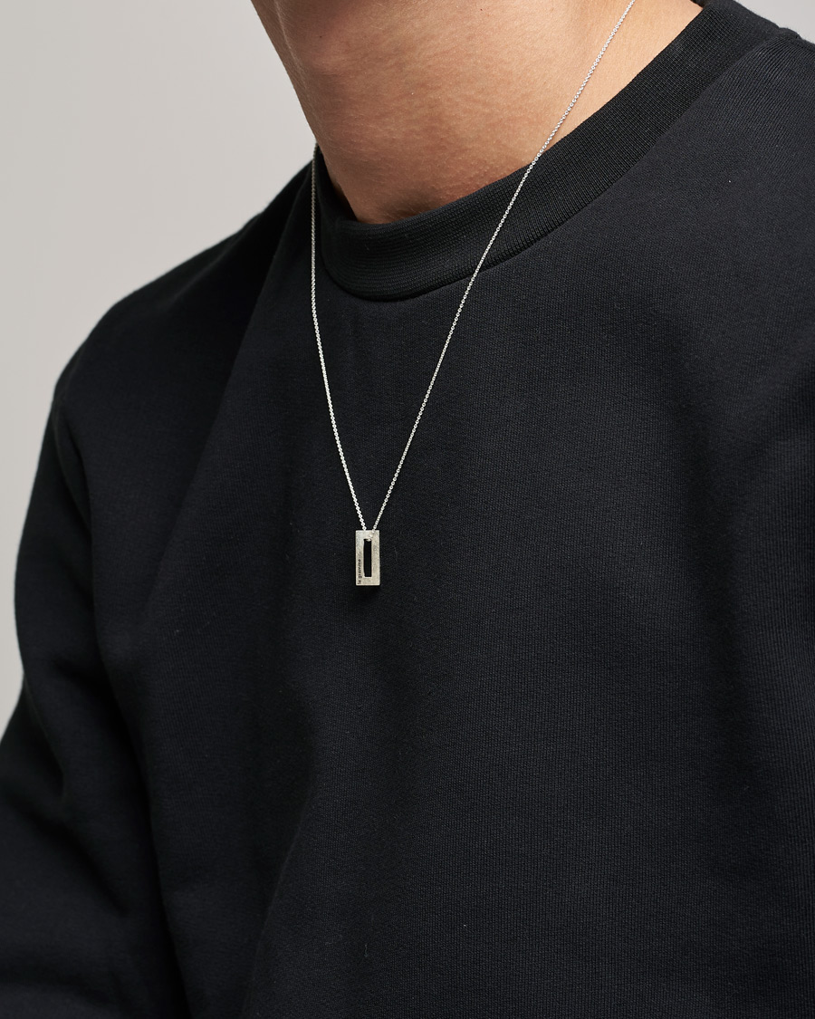 Herre | Tilbehør | LE GRAMME | Rectangular Necklace Le 1.5 Sterling Silver