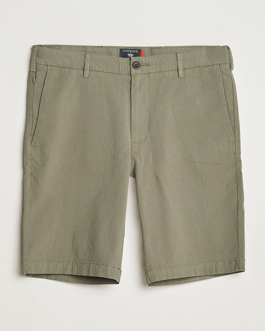 Herre |  | Dockers | Cotton Stretch Seersucker Chino Shorts Camo