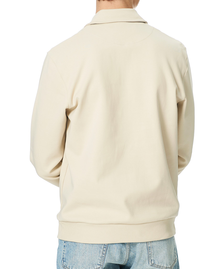 Herre | Trøjer | A Day's March | Cabot Half-Zip Polo Sweater Sand