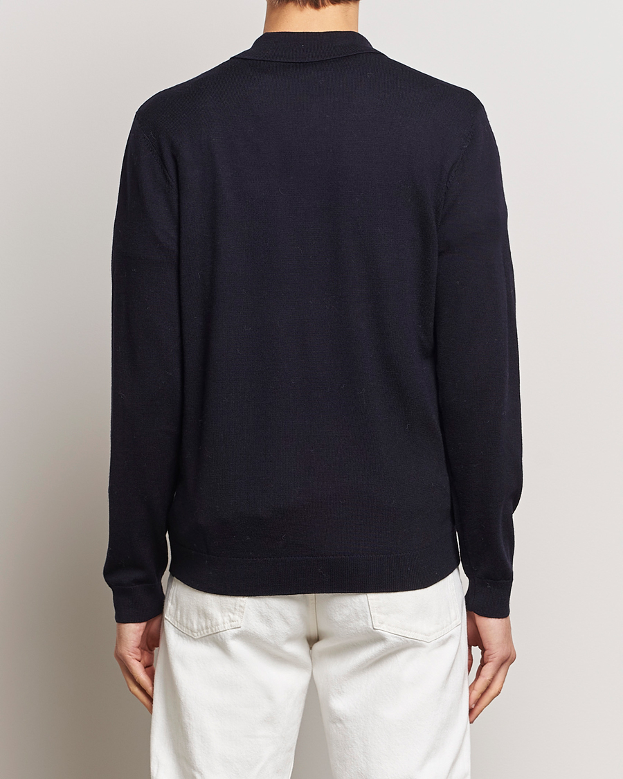 Herre | Trøjer | A Day's March | Manol Merino Polo Navy