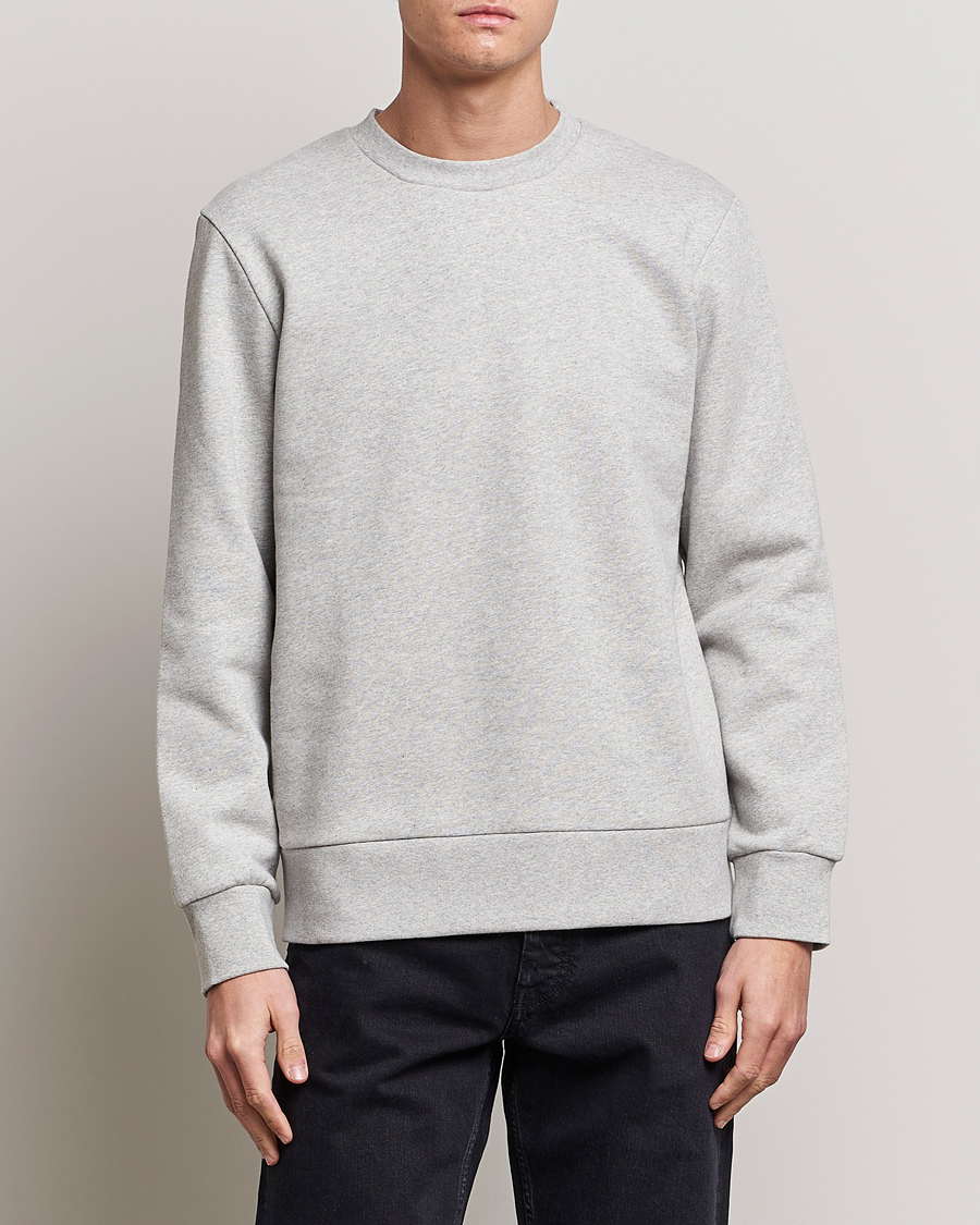 Herre | Grå sweatshirts | A Day's March | Shaw Sturdy Fleece Sweatshirt Grey
