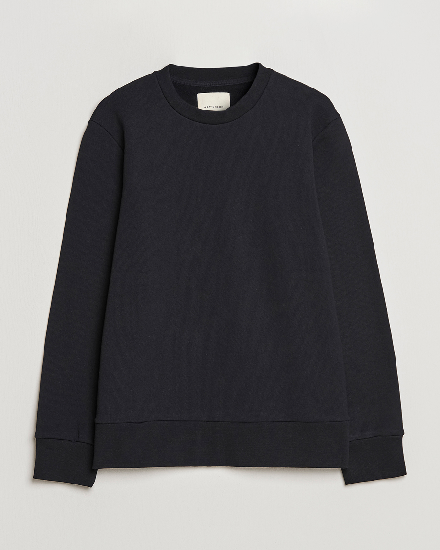 Herre | Trøjer | A Day's March | Shaw Sturdy Fleece Sweatshirt Black