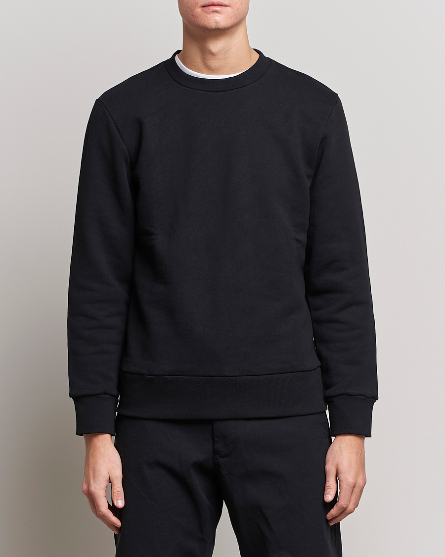 Herre | Wardrobe basics | A Day's March | Shaw Sturdy Fleece Sweatshirt Black