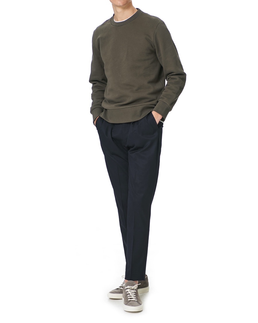 Herre | Trøjer | A Day's March | Shaw Sturdy Fleece Sweatshirt Olive