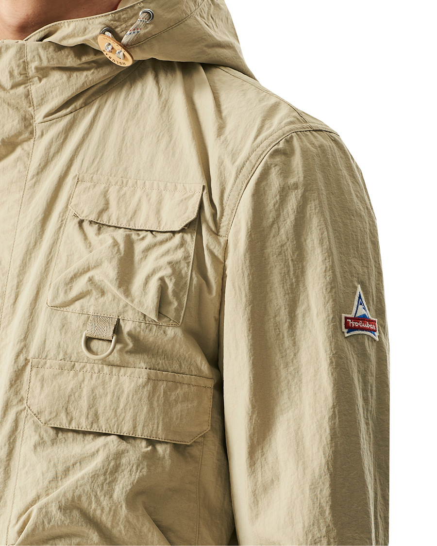 Holubar Eureka Nylon Hooded Field Jacket Beige - CareOfCarl.dk